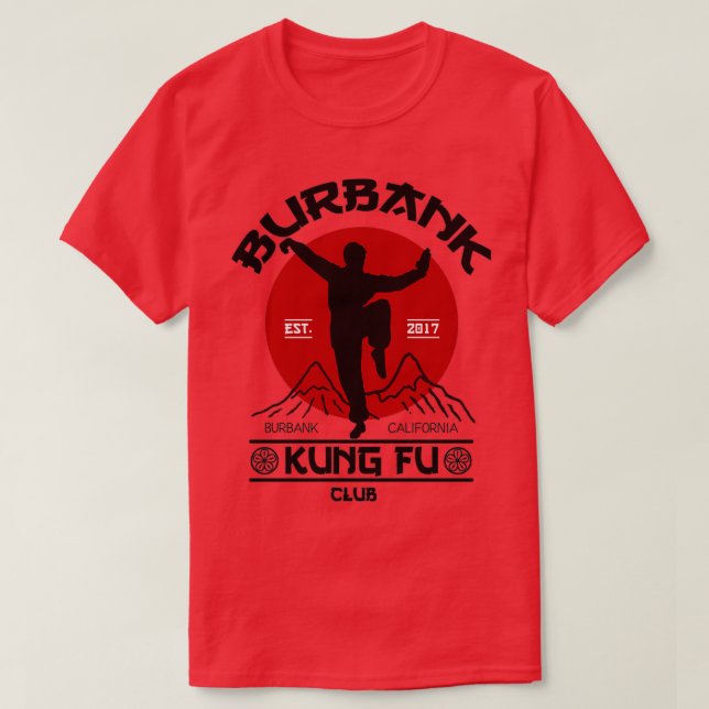 Camiseta Burbank Kung Fu Club (Diseño del anverso)