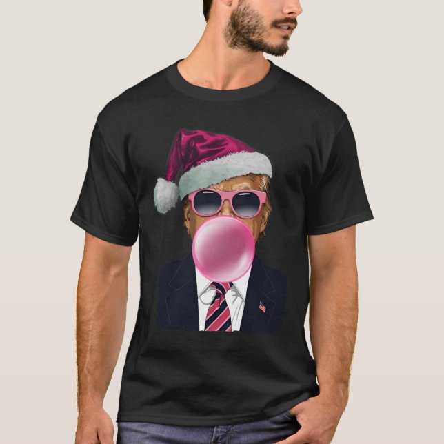 Camiseta Burbblegs Trump: Navidades de la goma de mascar ro (Anverso)