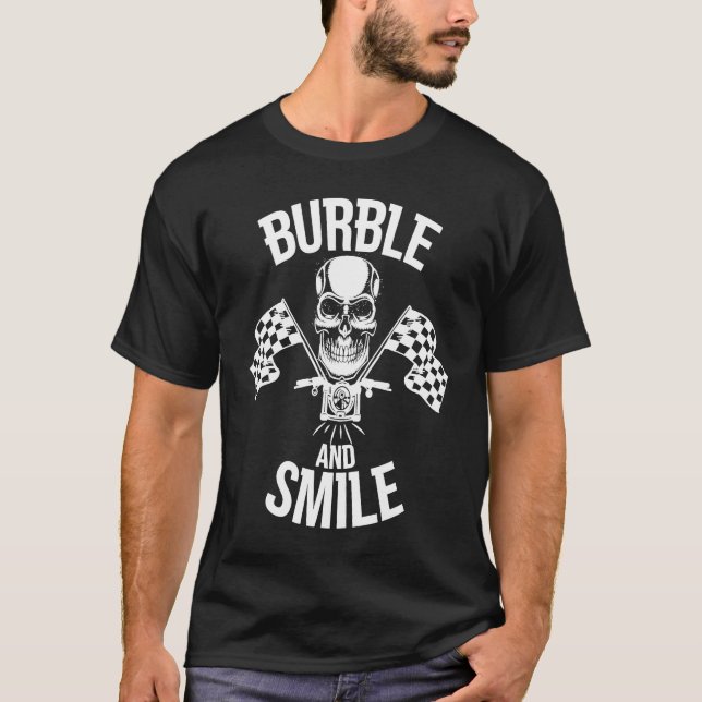 Camiseta Burble and Smile Motorbike Chopper (Anverso)