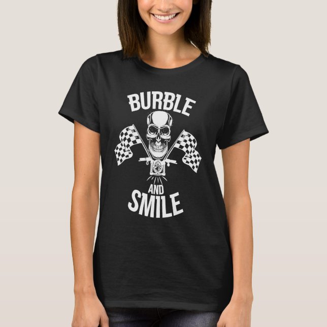 Camiseta Burble and Smile Motorbike Chopper (Anverso)