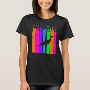 Camiseta Burbuja de arcoiris animal con silueta