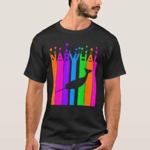 Camiseta Burbuja de arcoiris animal con silueta