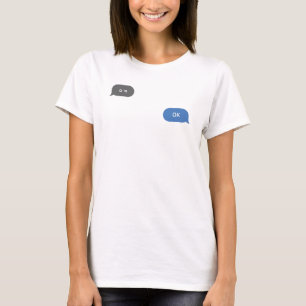 Camiseta Burbuja de conversación en jerga coreana ㅇ ㅋ OK