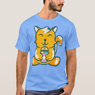 Camiseta burbuja de gatos transexuales de té de gatos trans