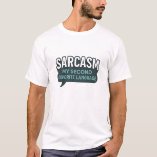 Camiseta Burbuja de habla sarcástica ingeniosa teal
