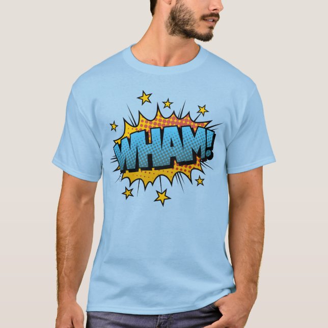 Camiseta Burbuja de impacto de arte de cómic (Anverso)