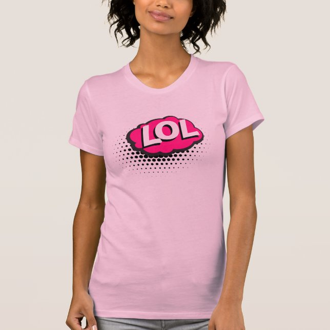 Camiseta Burbuja de texto LOL de cómic (Anverso)