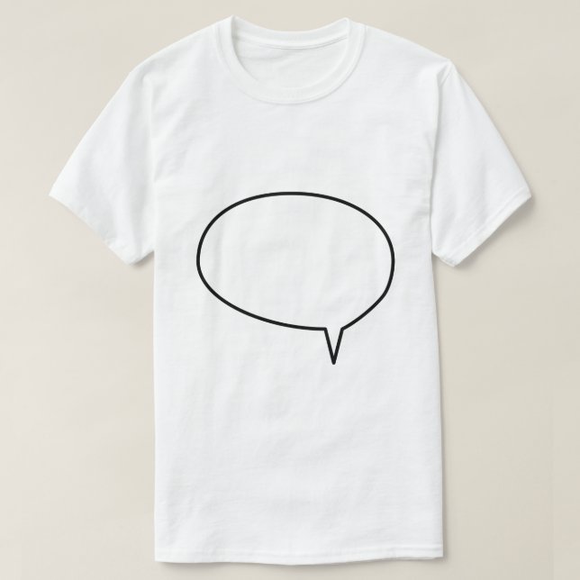 Camiseta Burbuja de ventana de diálogo (Diseño del anverso)