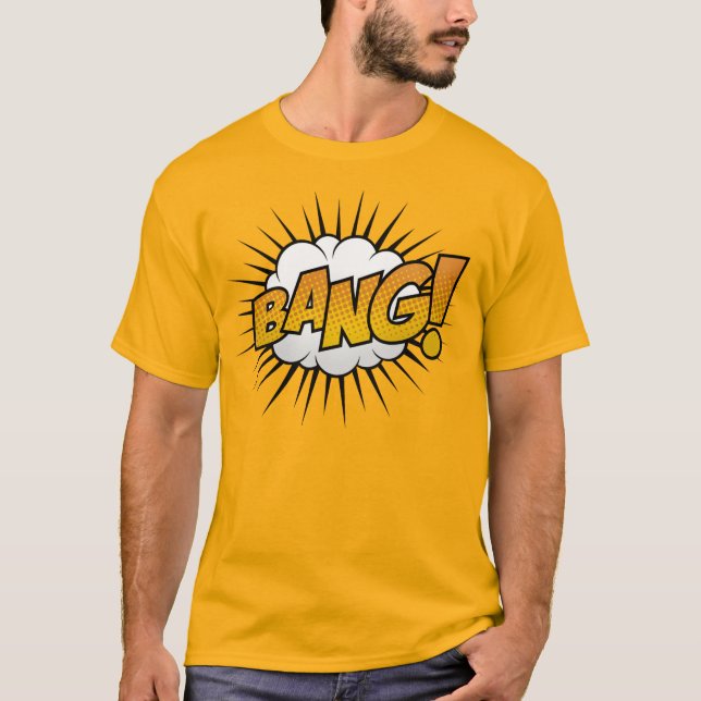 Camiseta Burbuja del arte del cómic (Anverso)