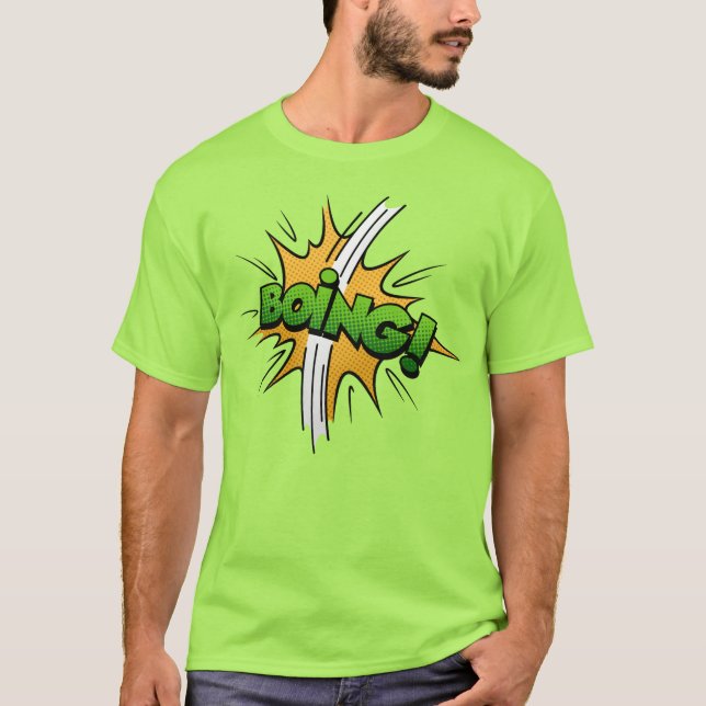 Camiseta Burbuja del boing del libro de historietas (Anverso)