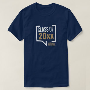 Camiseta Burbuja del discurso del año de clase Gold