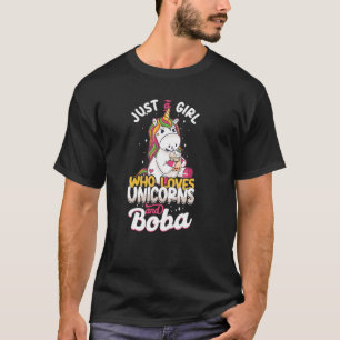 Camiseta Burbuja, sólo un Chica que ama a los Unicornios
