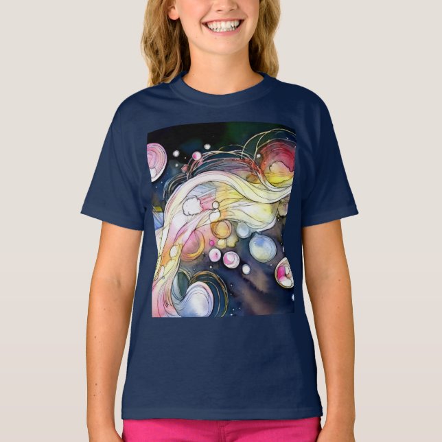 Camiseta Burbujas abstractas (Anverso)