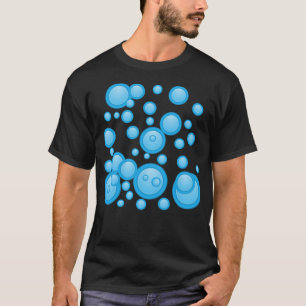 Camiseta burbujas azules muestran saltar kiddin