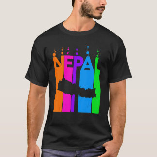 Camiseta Burbujas coloridas de Nepal