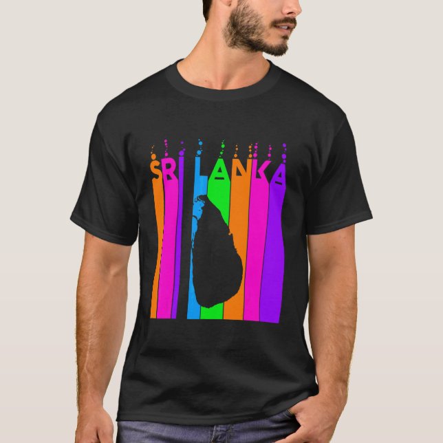 Camiseta Burbujas Coloridas de Sri Lanka (Anverso)