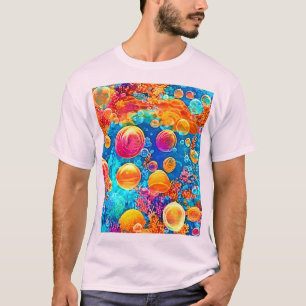 Camiseta Burbujas de arrecife de coral coloridas