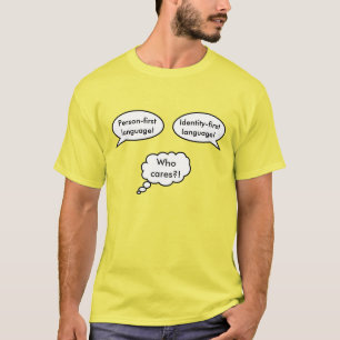Camiseta Burbujas de habla de identidad personal