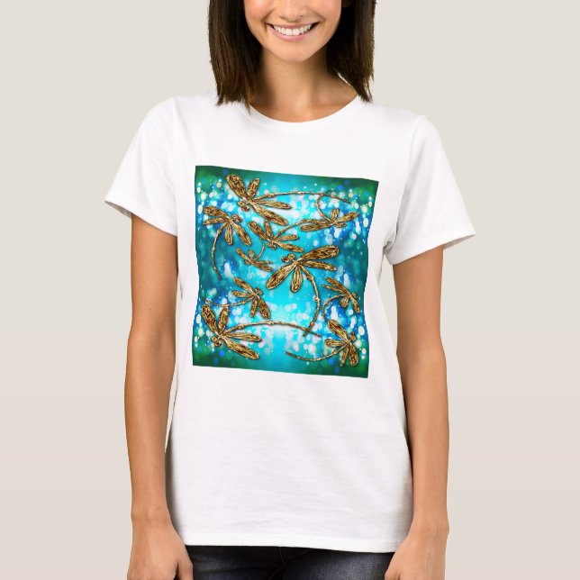 Camiseta Burbujas de vuelo de Dragonfly (Anverso)