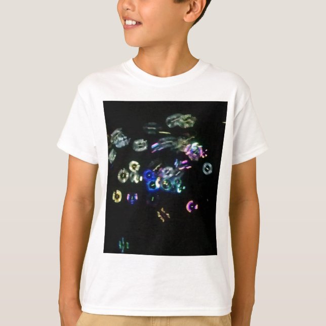 Camiseta Burbujas del resplandor en la noche (Anverso)