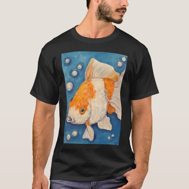 Camiseta Burbujas doradas (Anverso)