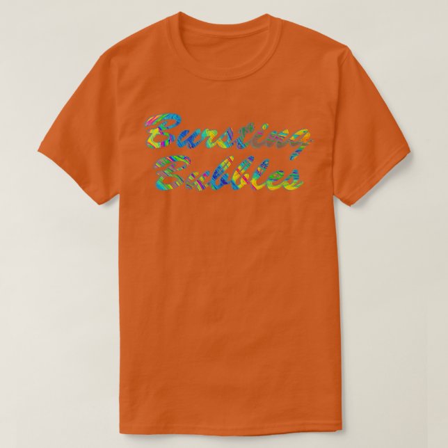 Camiseta Burbujas en llamas (Diseño del anverso)