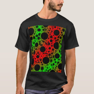 Camiseta Burbujas Espaciales - Rojo/Verde