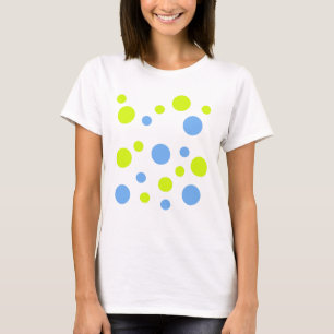 Camiseta Burbujas Felices Funky Amarillas y Azules