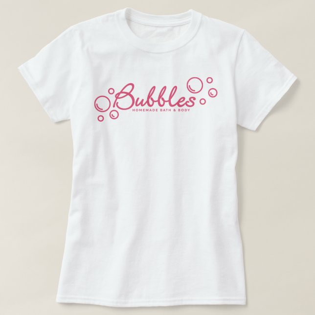 Camiseta Burbujas negras huérfanas (Diseño del anverso)