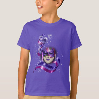 Camiseta Burbujas púrpuras venecianas de las cintas de la