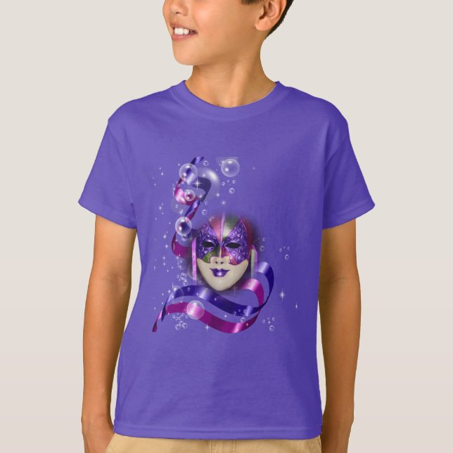 Camiseta Burbujas púrpuras venecianas de las cintas de la (Anverso)