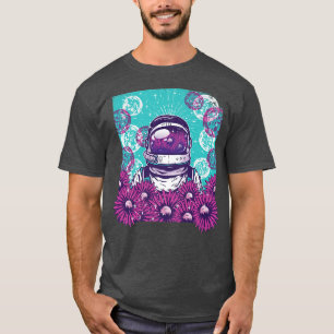 Camiseta Burbujas subacuáticas Diseño cósmico astronauta as