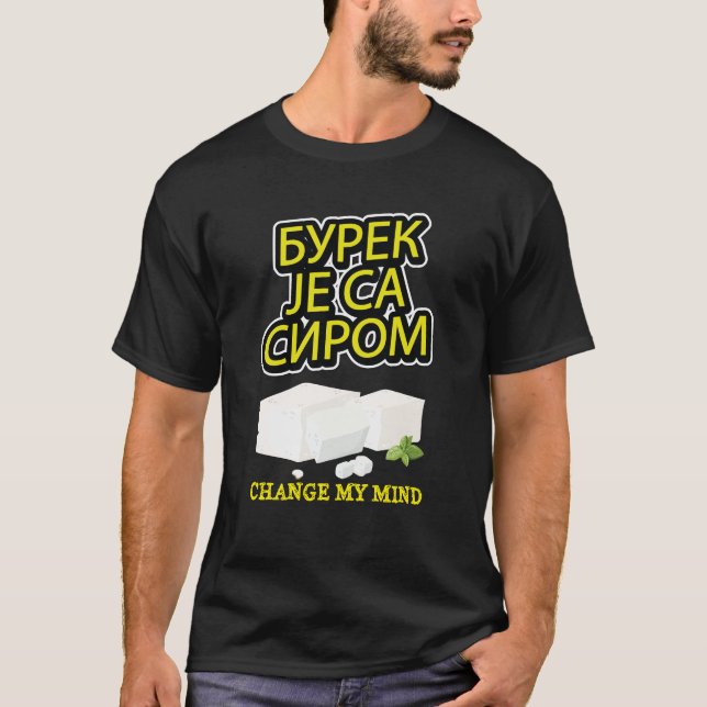 Camiseta Burek Je sa Sirom (Anverso)