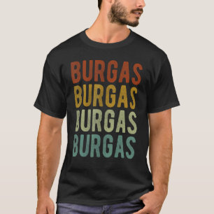 Camiseta Burgas City Bulgaria Retro Vintage