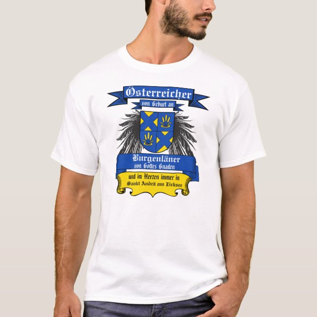 Camiseta Burgenland Von Gottes Gnaden Wappen Österreich  (Anverso)