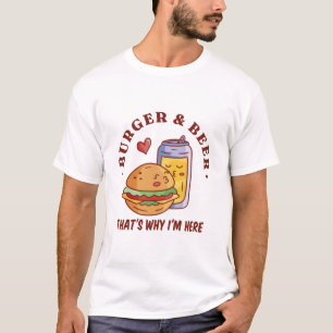 Camiseta Burger and Beer por eso estoy aquí