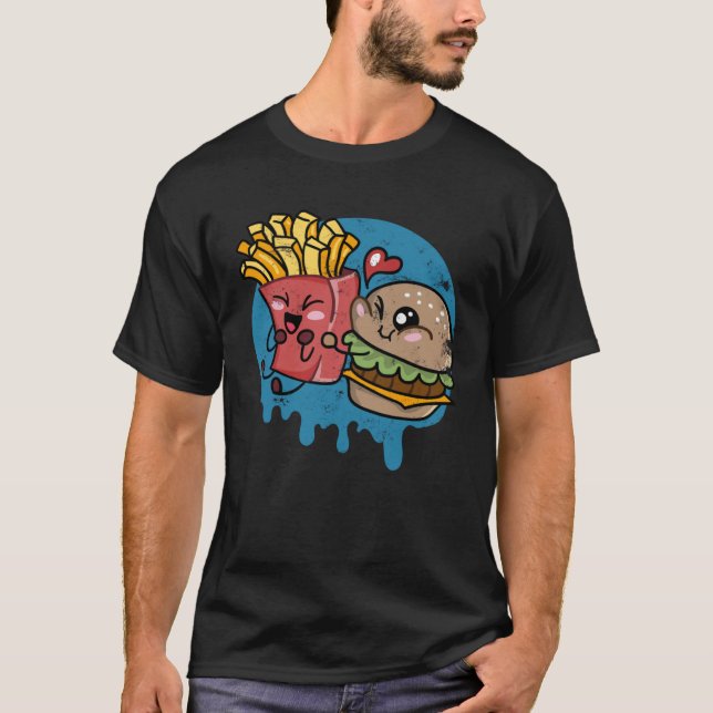 Camiseta Burger And Fries Bestfriends Perfect Combo Grilled (Anverso)