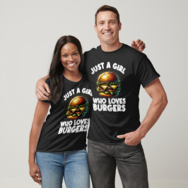 Camiseta Burger Art Funny Para Mujeres Chicas Hamburguesas