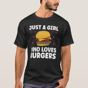 Camiseta Burger Art Gracioso Para Mujeres Chicas Hamburger