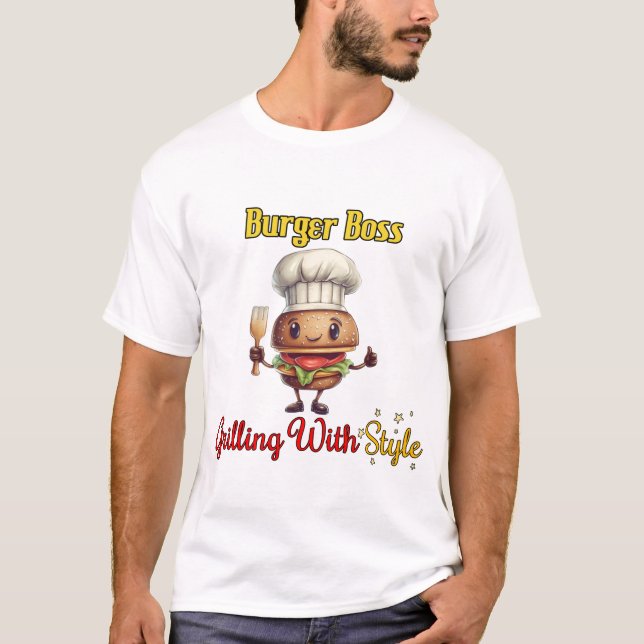 Camiseta Burger Boss Gritando Con Estilo (Anverso)