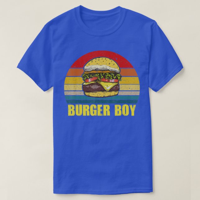 Camiseta Burger Boy Cheeseburger  Hamburger Lover Retro Vin (Diseño del anverso)