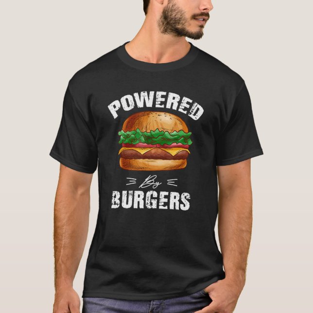 Camiseta Burger cheeseburgers hamburger fast food snacks ba (Anverso)