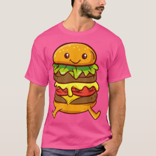 Camiseta Burger - Corte Kawaii Anime - japonés estético Ha