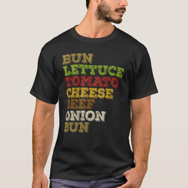 Camiseta Burger Day Cheeseburger Hamburger Beef Anatomy (Anverso)