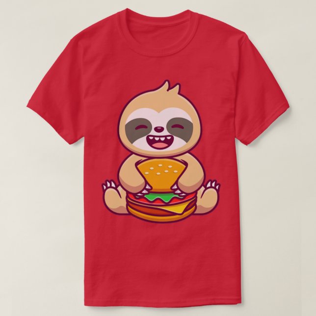 Camiseta Burger de alimentación de espuma suave (Diseño del anverso)