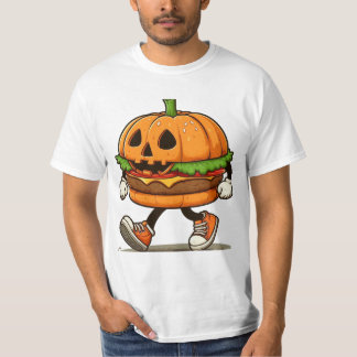 Camiseta Burger de calabaza divertida - Halloween Magic Fun