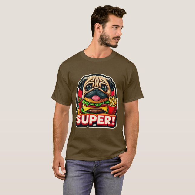 CAMISETA BURGER DE COMIDA DE BOMBA Y FRÍAS 3 (Anverso completo)