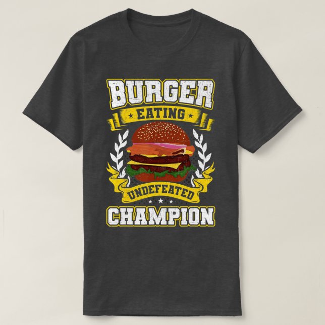 Camiseta Burger Eating Champion Burger Lovers  (Diseño del anverso)
