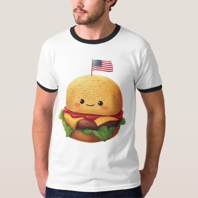 Camiseta Burger estadounidense (Anverso)
