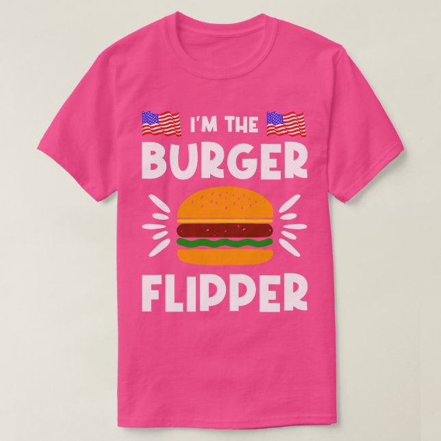 Camiseta Burger Flipper American Hamburger Lover (Diseño del anverso)